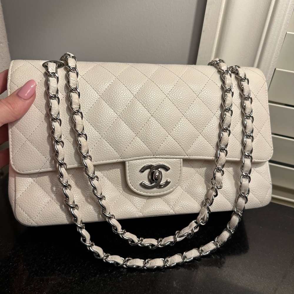 Chanel Caviar Medium Classic Double Certified Authentic - Picture 3 of 10